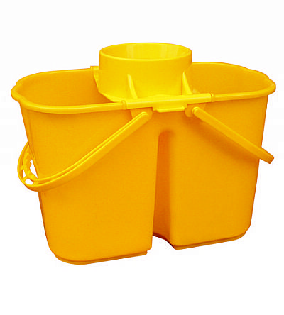 Οικιακός κουβάς σφουγγαρίσματος δύο δοχείων 15Ltr