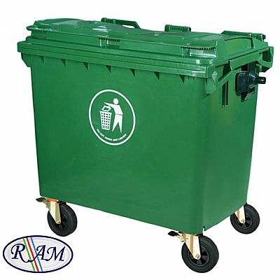 Πλαστικός κάδος 660Ltr 
